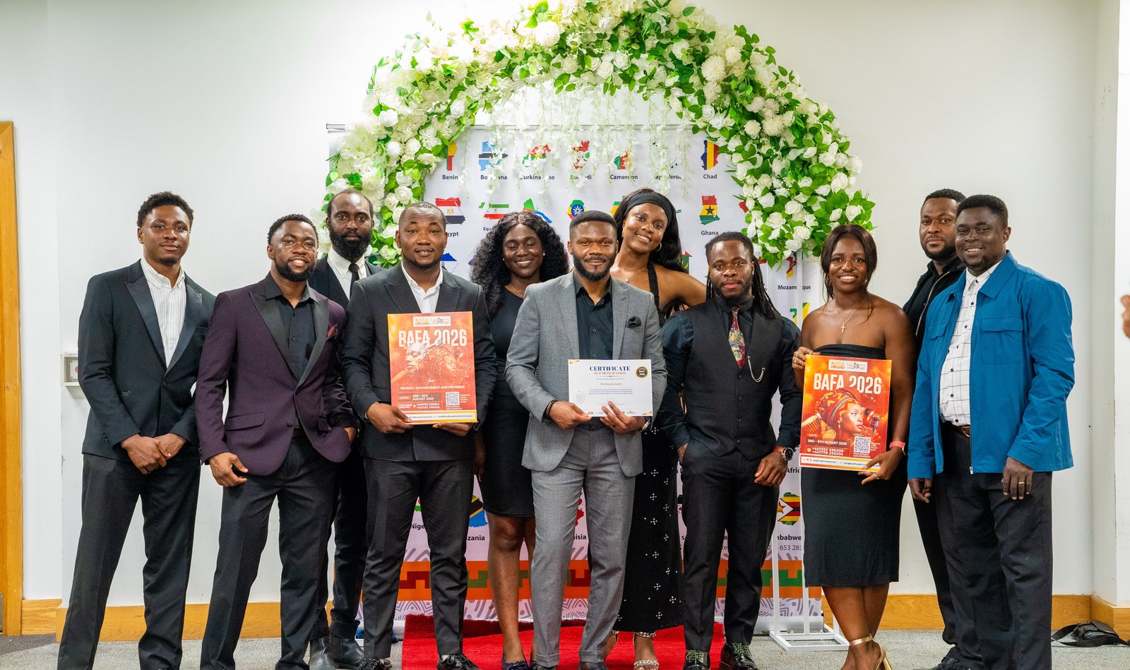 The Regenerated receiving their BAFA 2026 Certificate of Participation