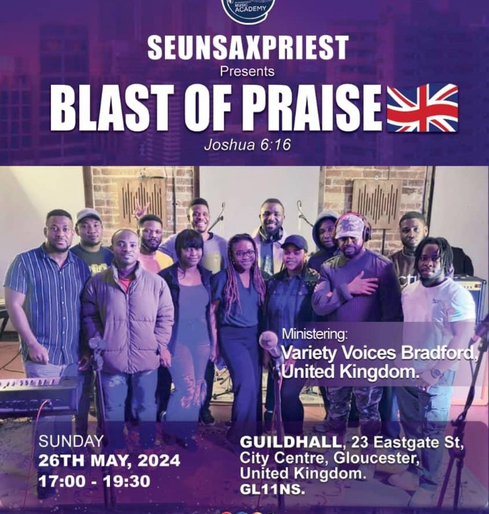 Blast of Praise 2024 flyer, Gloucester