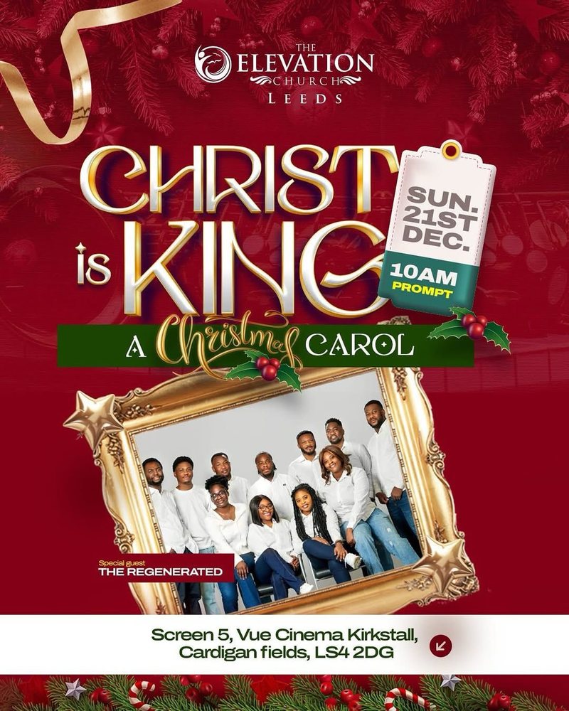 Christ is King, A Christmas Carol flyer with The Regenerated