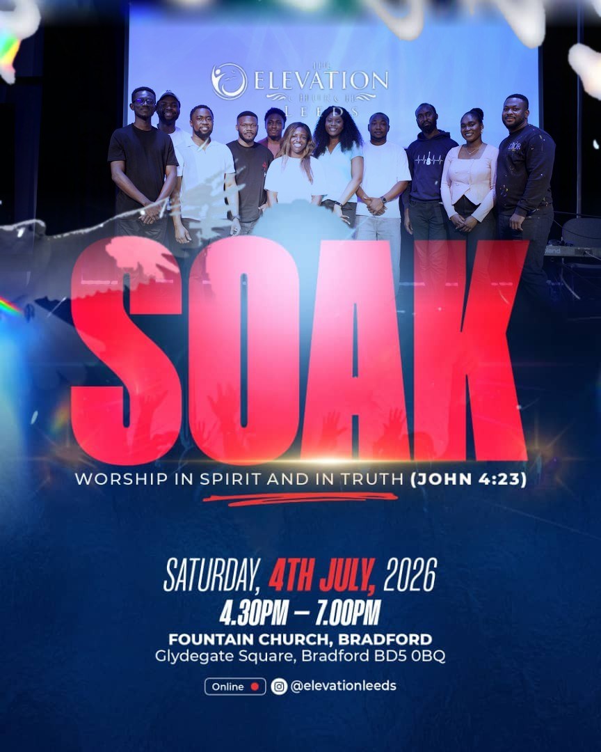 SOAK worship evening flyer with The Regenerated ministering