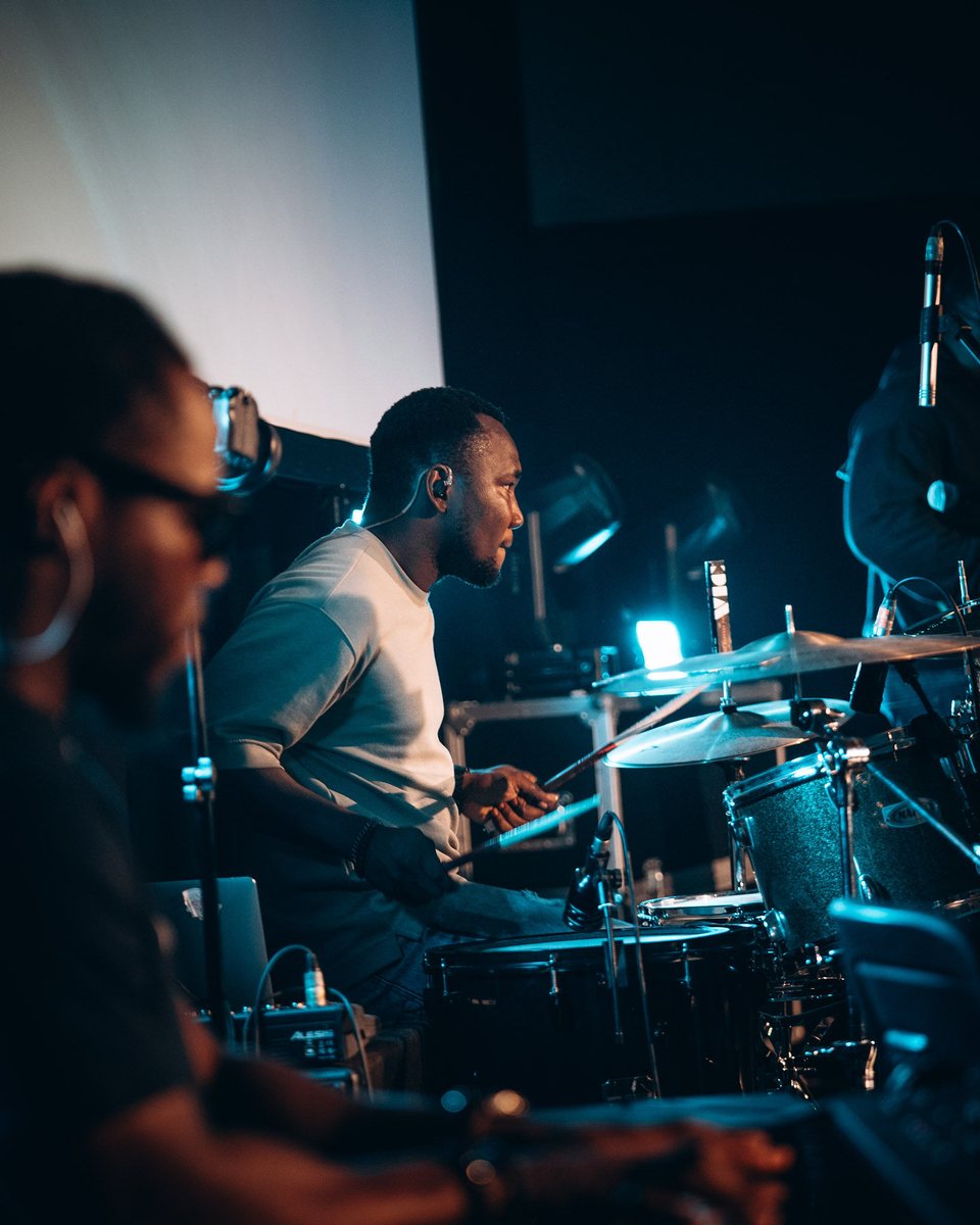 Drummer playing