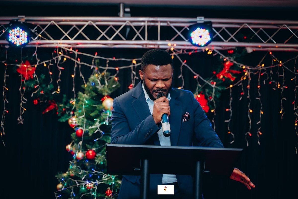 Vocalist singing at a carol evening