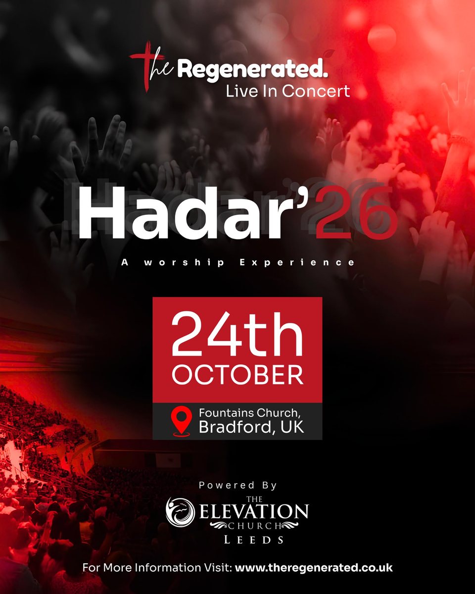 Hadar'26 Live in Concert, 24 October 2026, Fountains Church, Bradford
